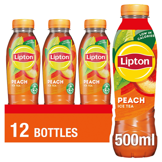 Lipton Peach Ice Tea 500ml - UK Food & Drink - 4062139015221