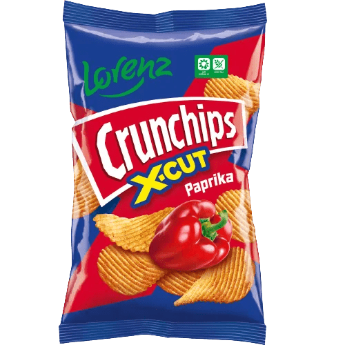 Lorenz Crunchips X - Cut Paprika - UK Food & Drink - 4018077005411