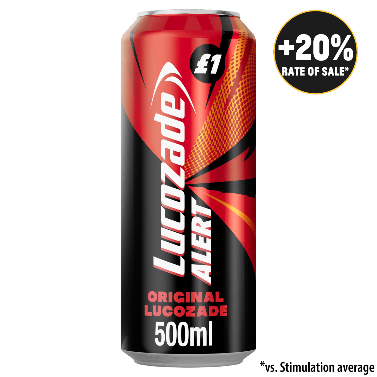 Lucozade Alert Original Energy Drink 500ml £1 PMP - UK Food & Drink - 5054267012950