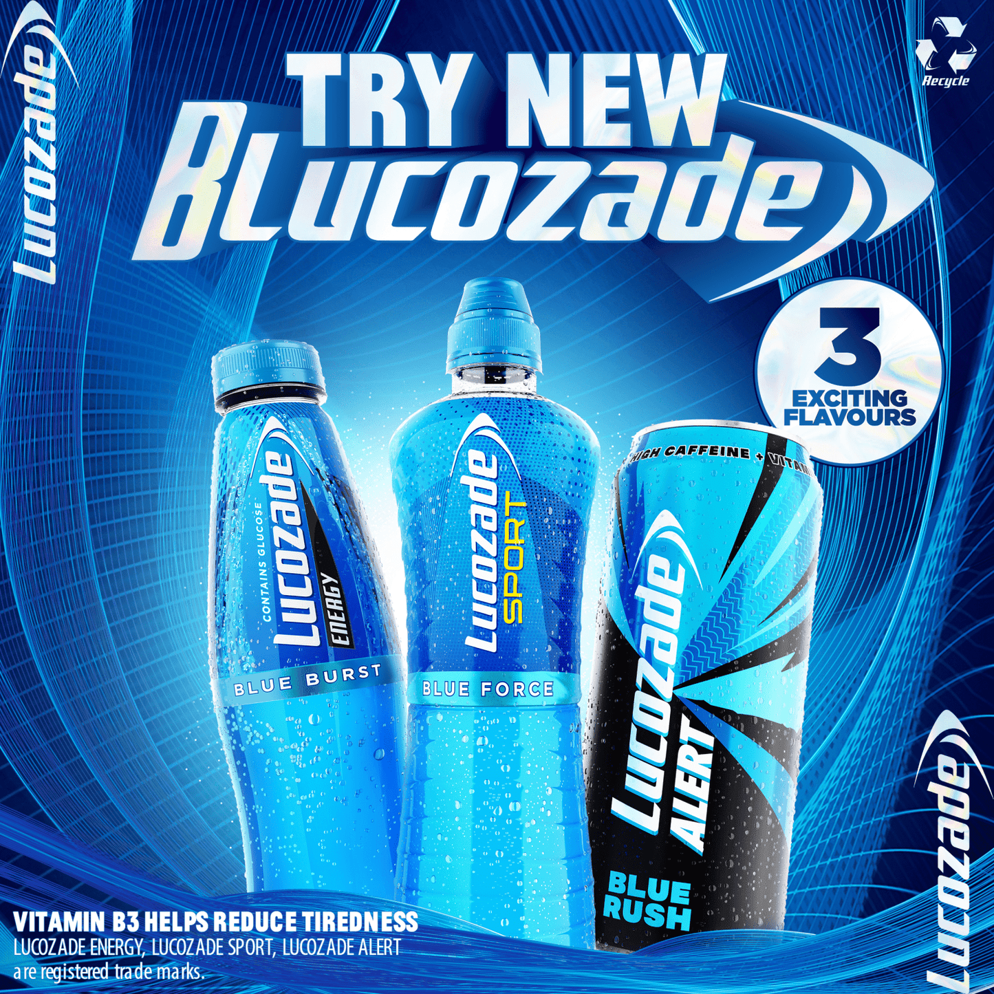 Lucozade Sport Drink Blue Force 500mlPMP £1.50 - UK Food & Drink - 5054267014398