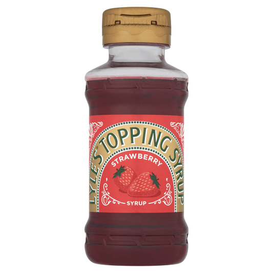Lyle's Topping Syrup Strawberry 325g - UK Food & Drink - 5010115900633