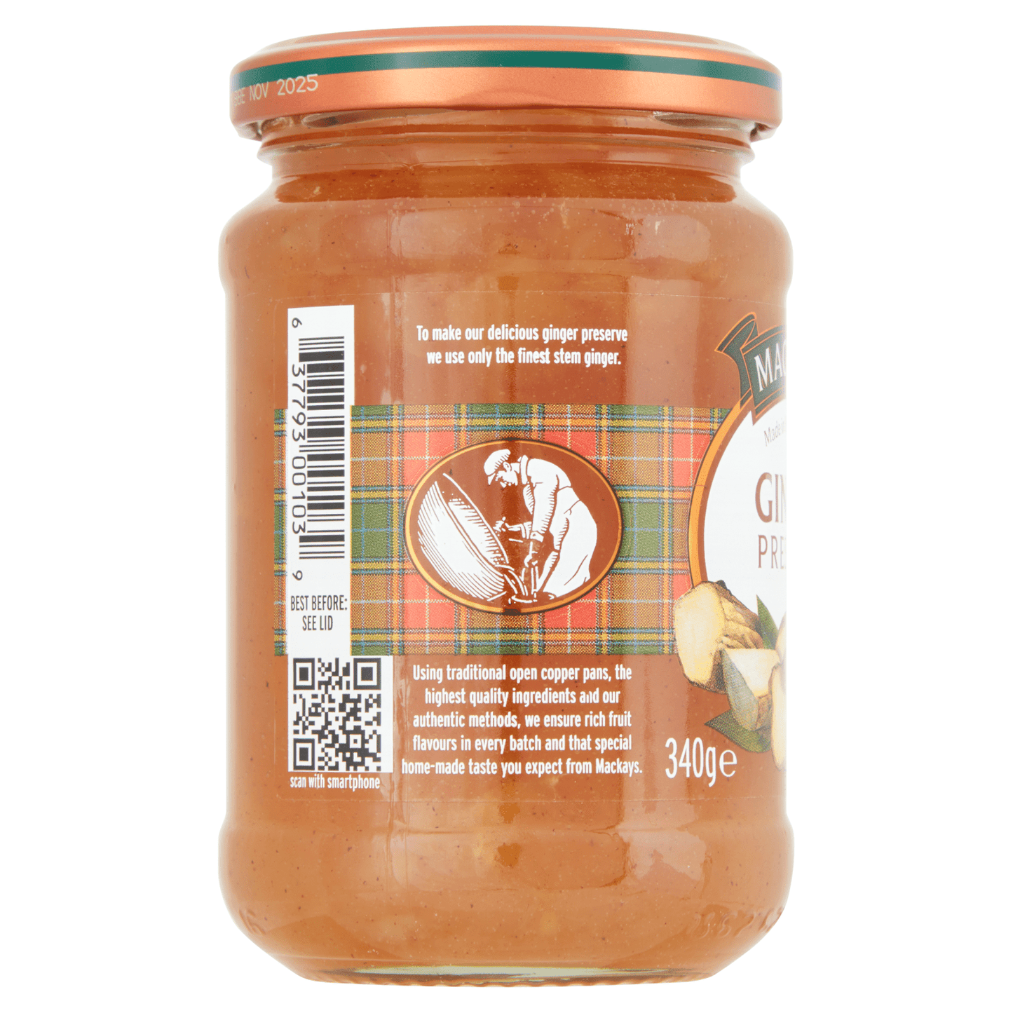 Mackays Ginger Preserve 340g - UK Food & Drink - 637793001039