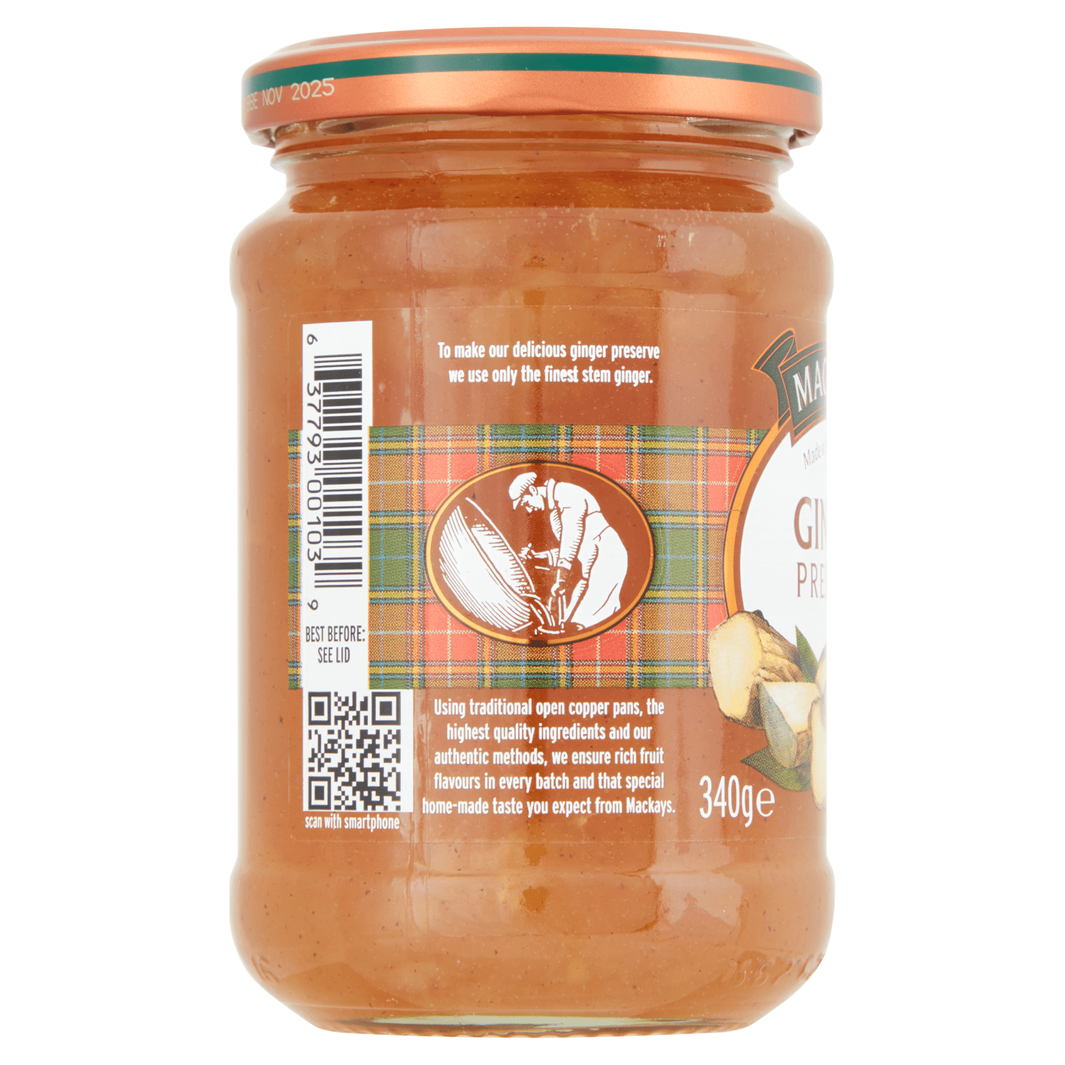 Mackays Ginger Preserve 340g - UK Food & Drink - 637793001039
