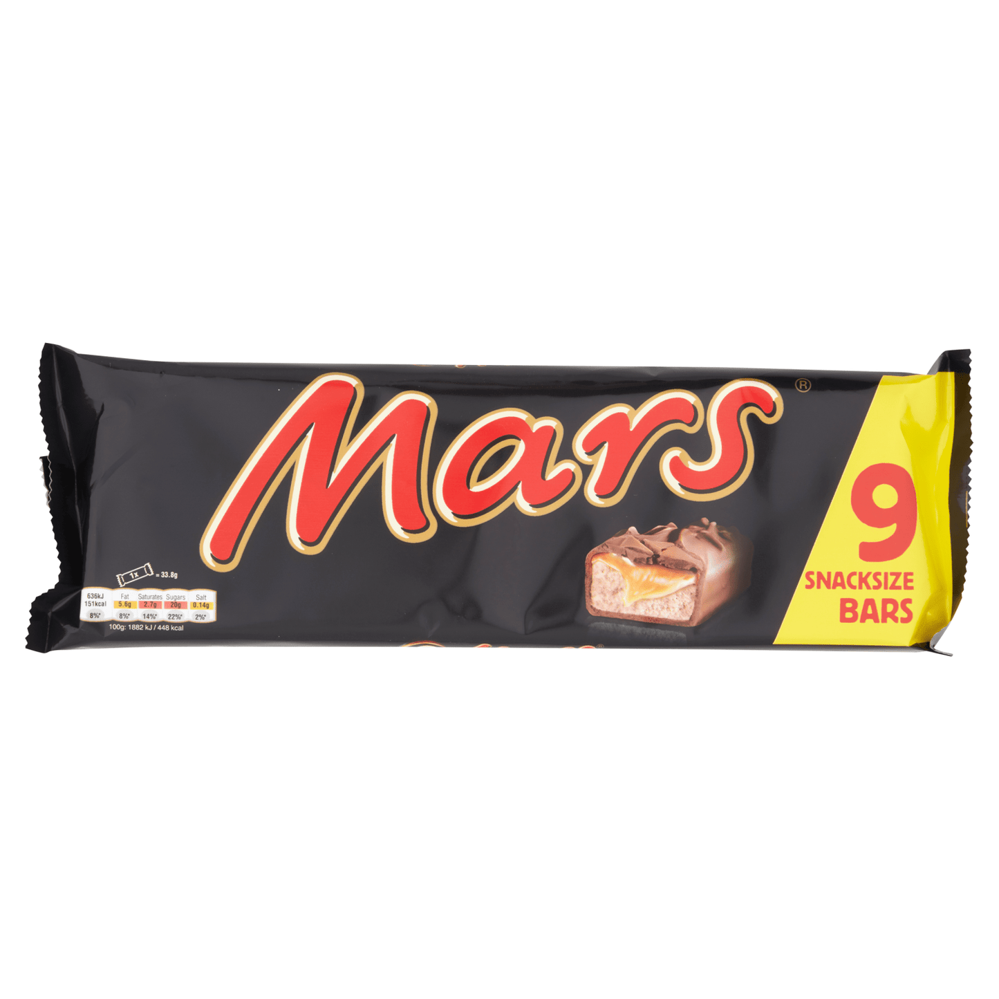 Mars Snacksize Bars 9 x 33.8g (304.2g) - UK Food & Drink - 5000159521406