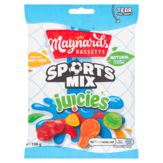 Maynards Bassetts Sports Mix Juicies 130g - UK Food & Drink - 7622201718268