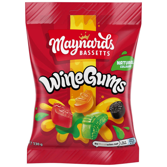 Maynards Bassetts Wine Gums 130g - UK Food & Drink - 