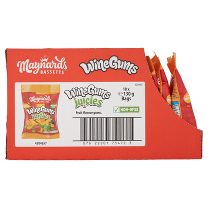 Maynards Bassetts Wine Gums Juicies 130g - UK Food & Drink - 7622201718237