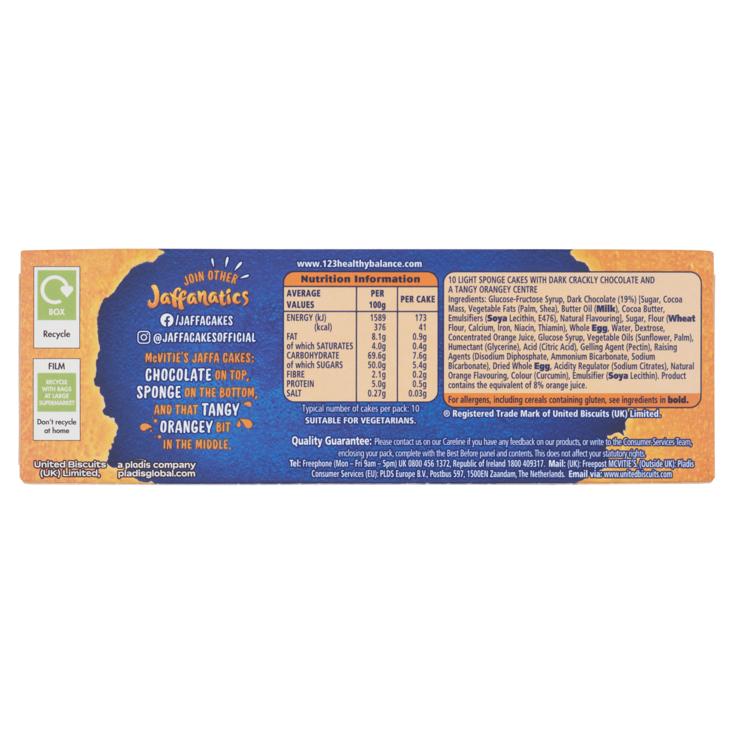 McVitie's 10 The Original Jaffa Cakes - UK Food & Drink - 5000168040097