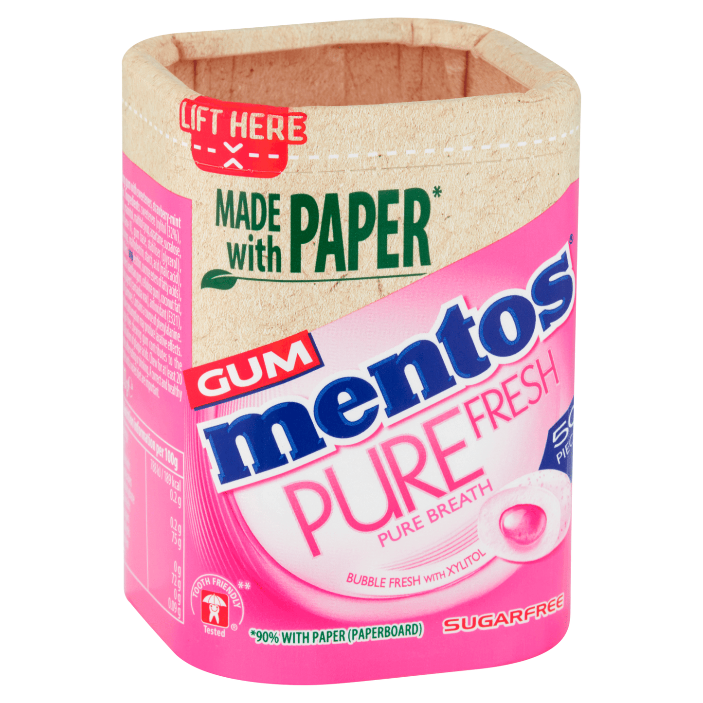 Mentos Gum Pure Fresh Bubble Fresh 50 Pieces 100g - UK Food & Drink - 80957546