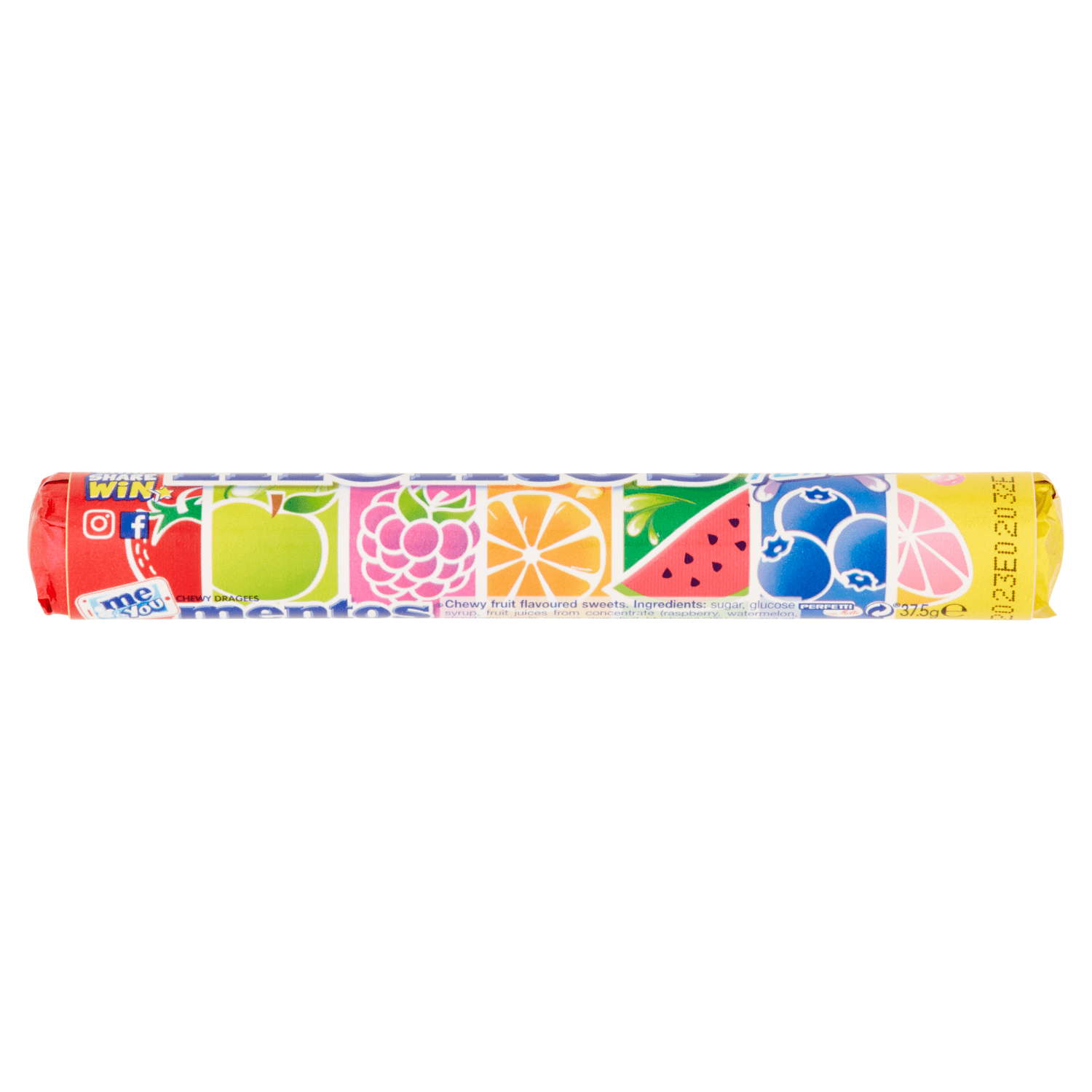 Mentos Rainbow Chewy Dragess 37.5g - UK Food & Drink - 87311396