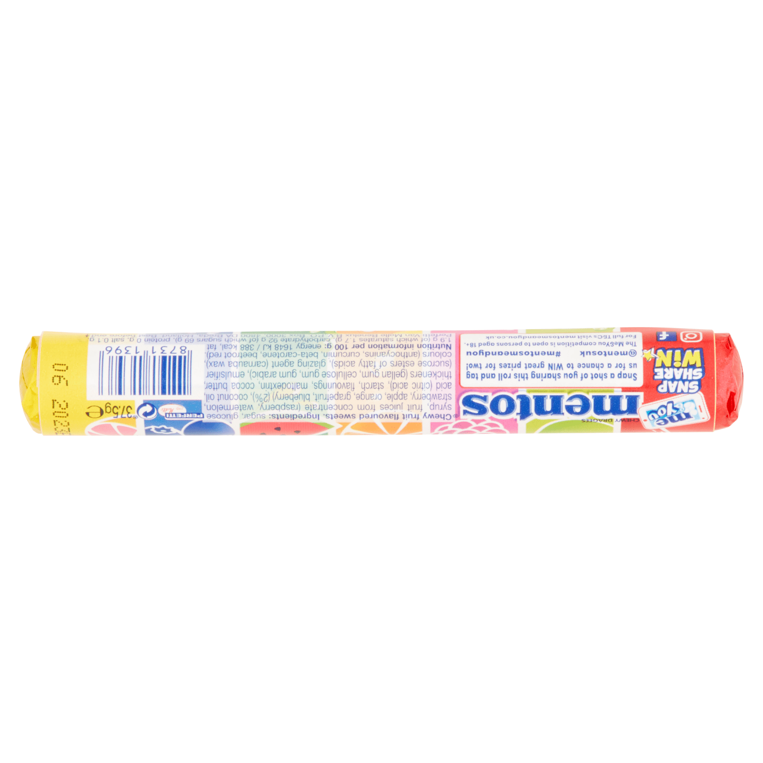 Mentos Rainbow Chewy Dragess 37.5g - UK Food & Drink - 87311396