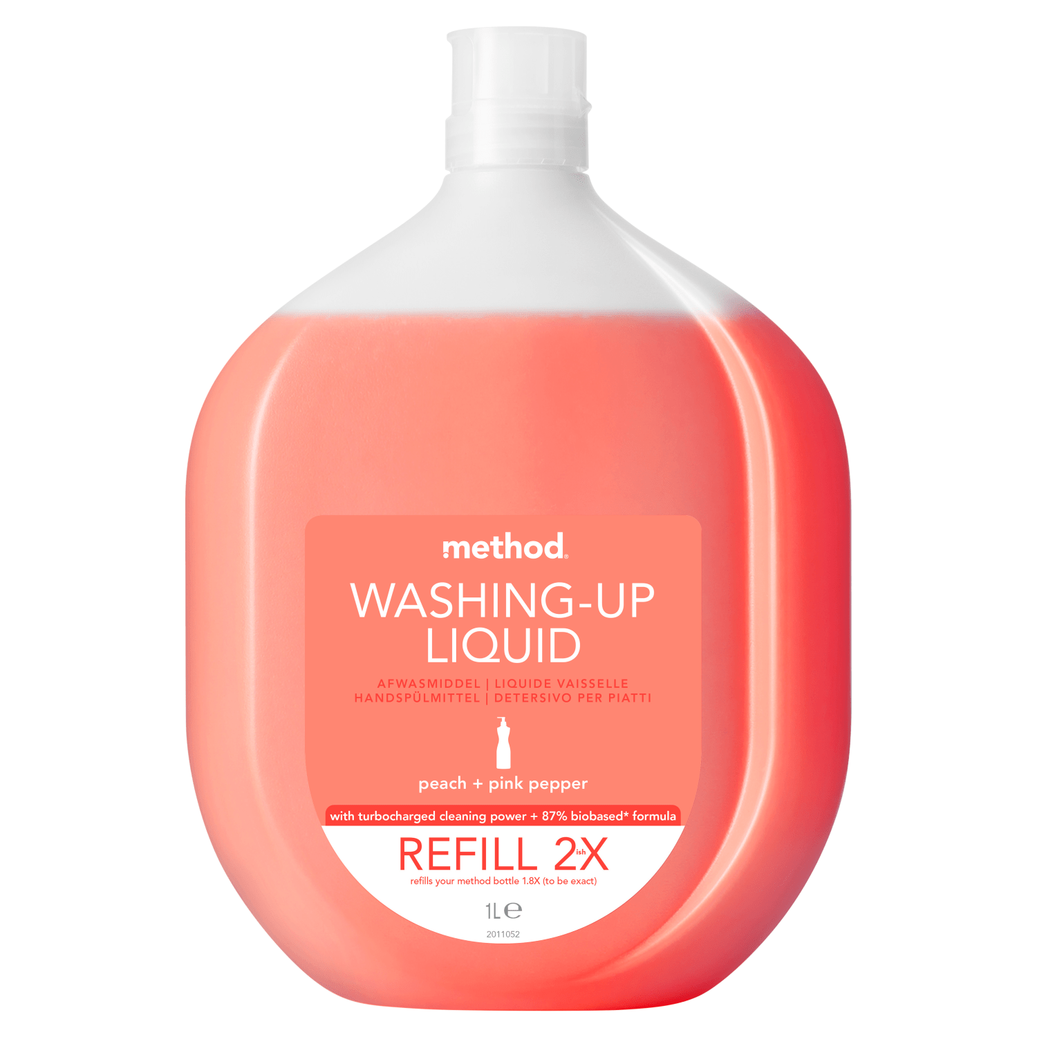 Method WUL Peach & Pink Pep Washing Up Liquid 1L - UK Food & Drink - 843536181863