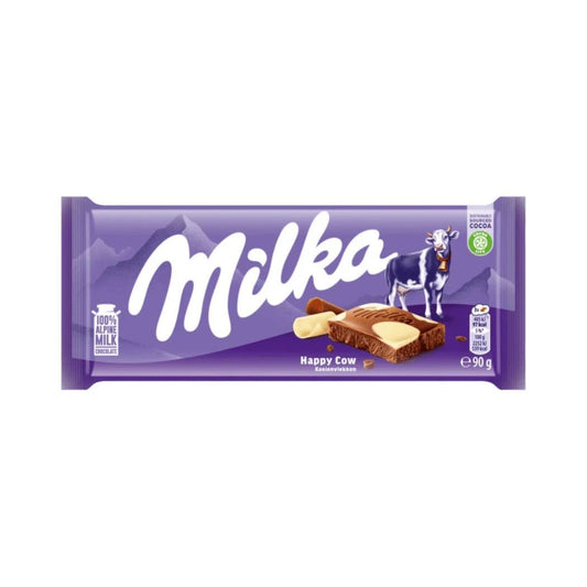Milka Milk And White Chocolate Tablet 90 Gr - UK Food & Drink - 7622202262524