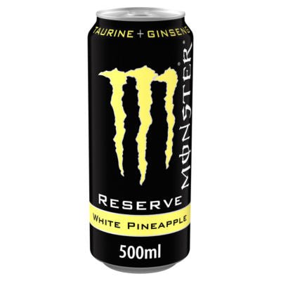 Monster Energy Drink Reserve White Pineapple 500ml - UK Food & Drink - 5060896626956