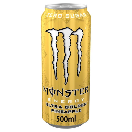 Monster Energy Drink Ultra Golden Pineapple Zero Sugar 500ml - UK Food & Drink - 5060896623832