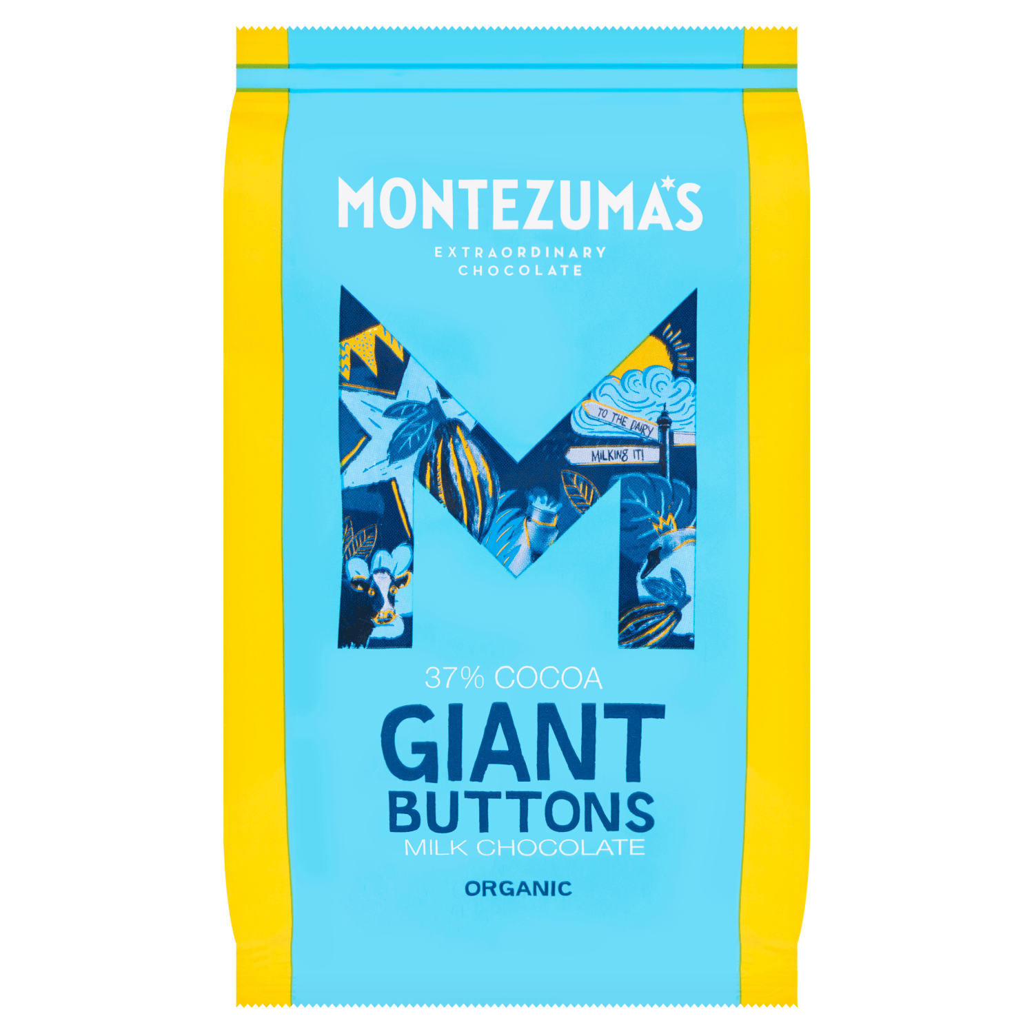Montezuma's 37% Cocoa Giant Buttons Milk Chocolate 180g - UK Food & Drink - 5060719920667