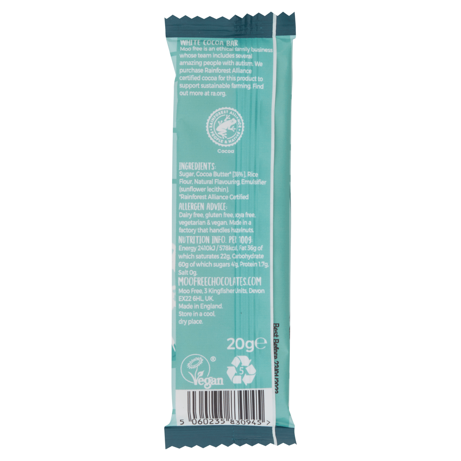 Moo Free White 20g - UK Food & Drink - 5060235830945
