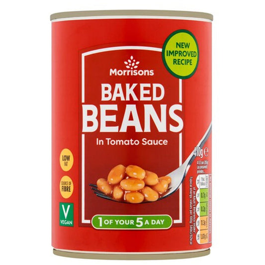 Morrisons Baked Beans 410g - UK Food & Drink - 5010251569190