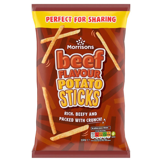Morrisons Beef Flavour Potato Sticks 150g - UK Food & Drink - 5010251903192