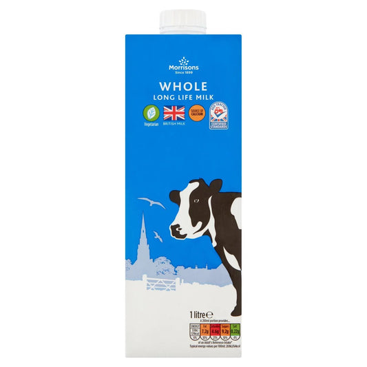 Morrisons British UHT Whole Milk 1 litre - UK Food & Drink - 5010251332800