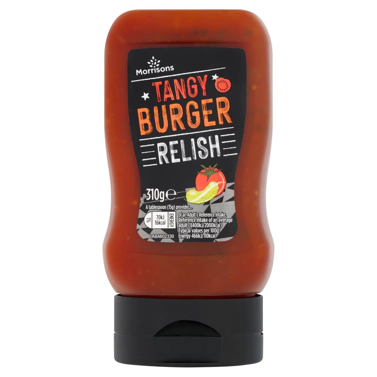 Morrisons Burger Relish 310g - UK Food & Drink - 5010251508434