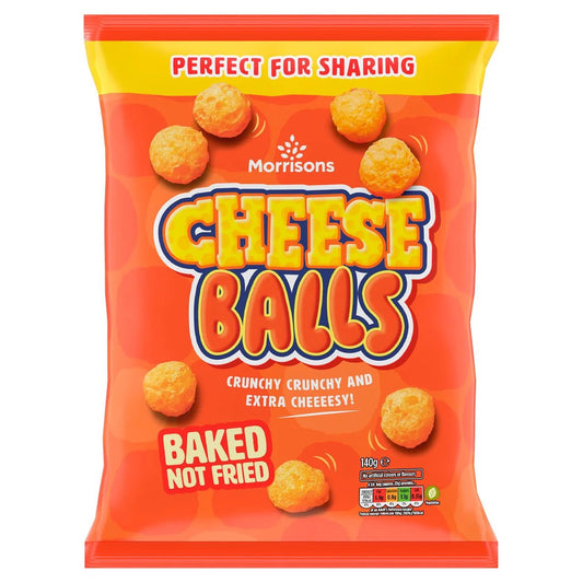 Morrisons Cheese Balls 140g - UK Food & Drink - 5010525167749