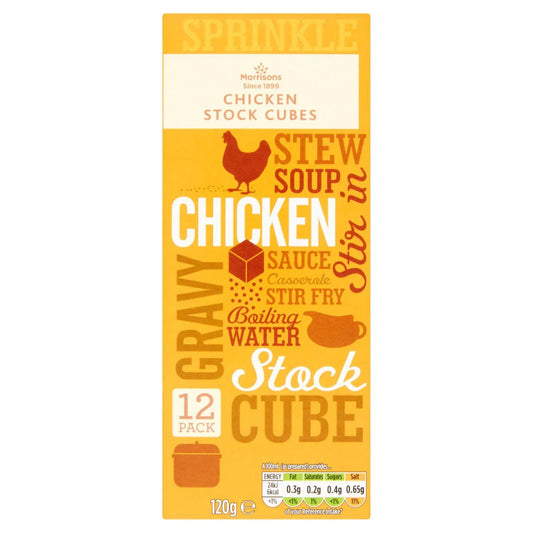 Morrisons Chicken Stock Cubes 120g - UK Food & Drink - 5010251556237