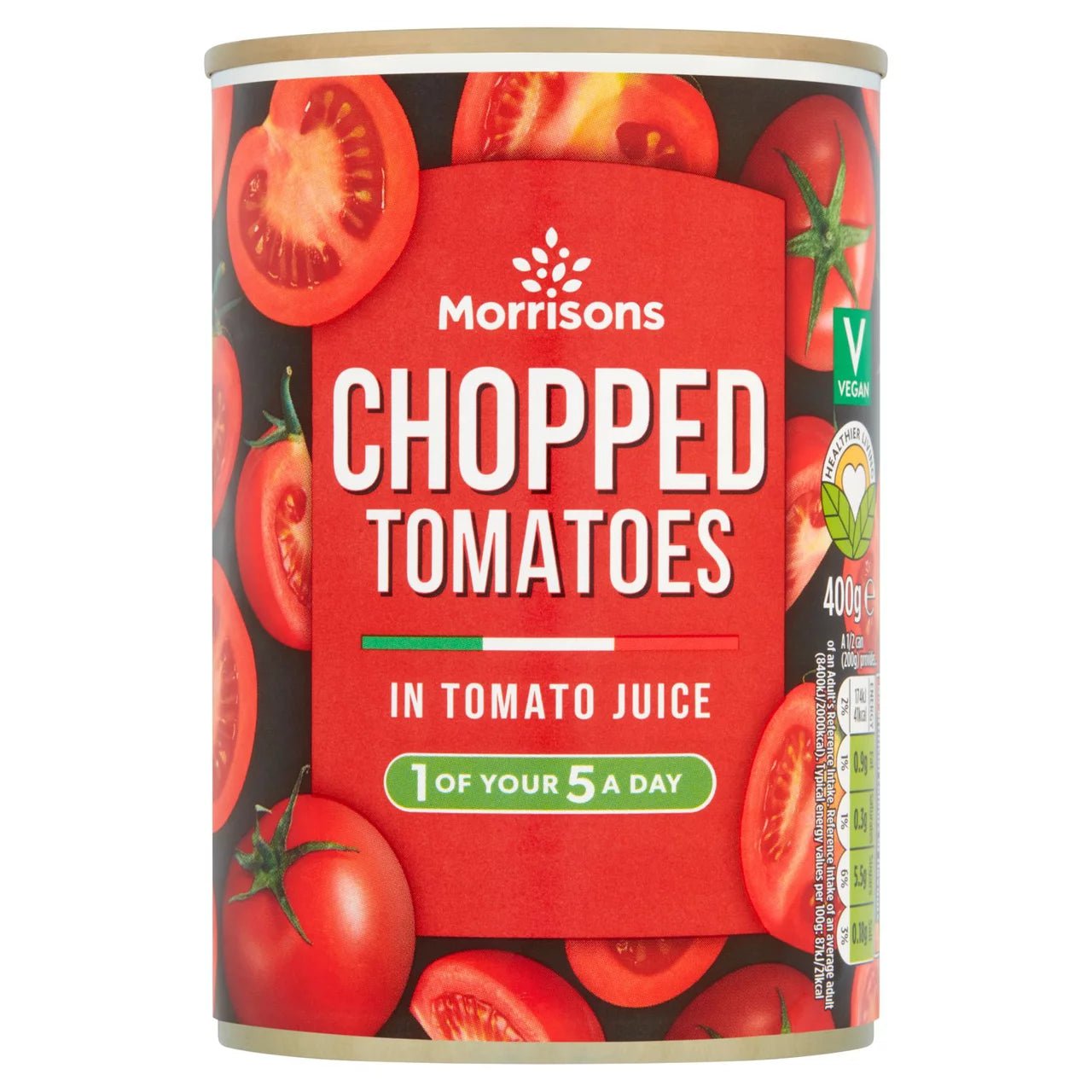 Morrisons Chopped Tomatoes 400g - UK Food & Drink - 5010251535478