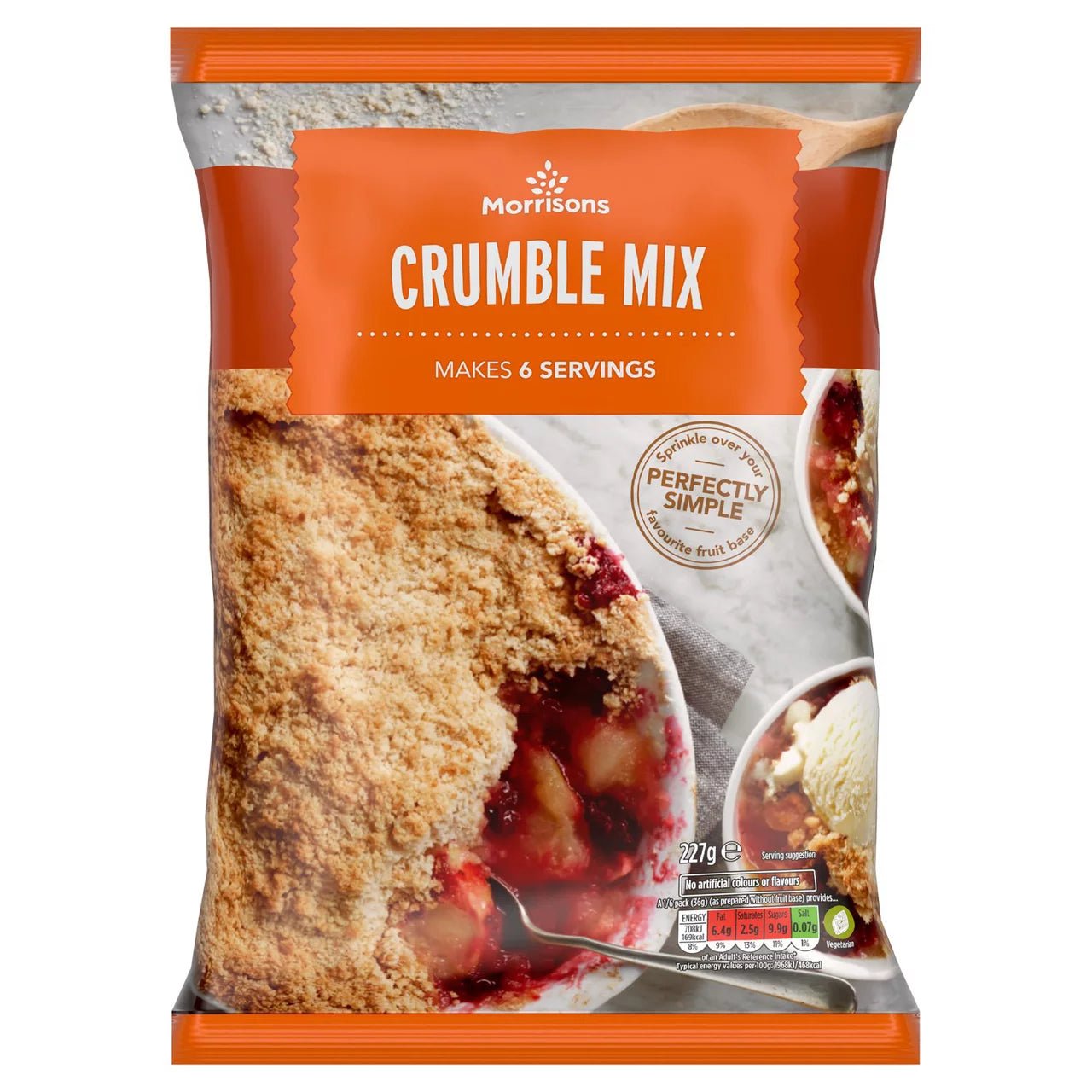 Morrisons Crumble Mix 227g - UK Food & Drink - 5010251552888