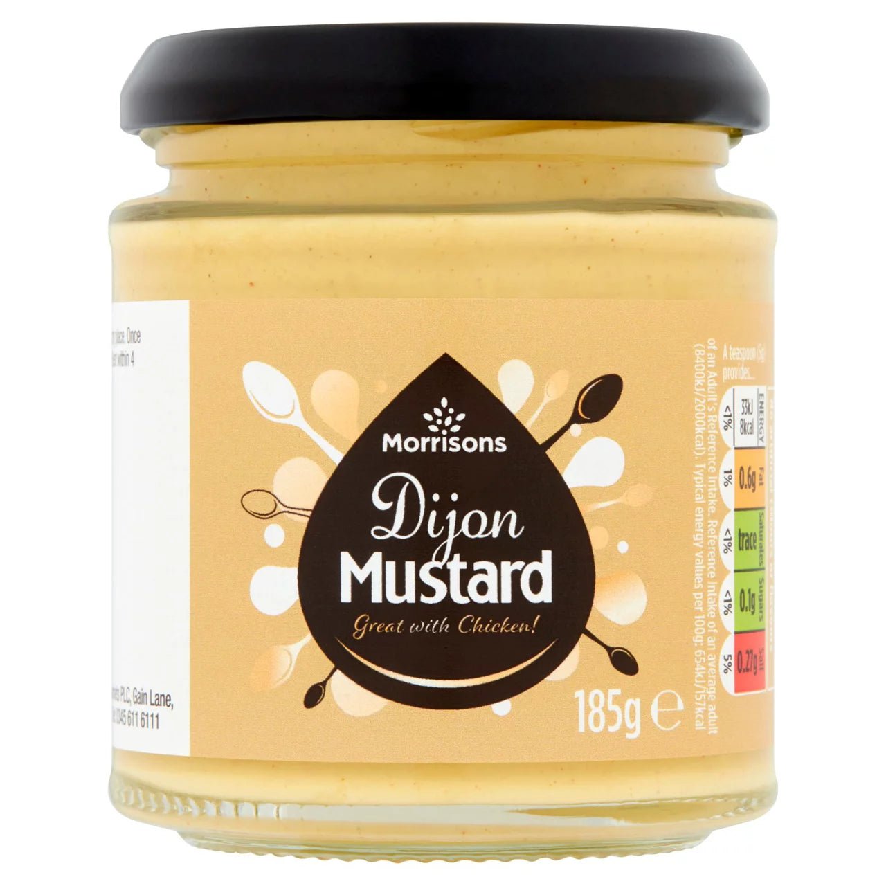 Morrisons Dijon Mustard 185g - UK Food & Drink - 5010251525493