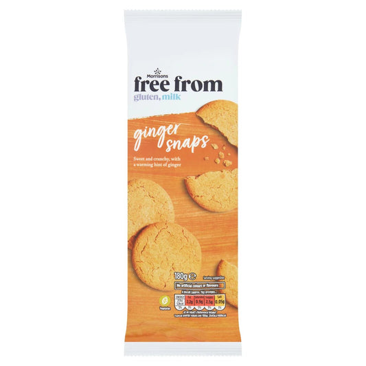 Morrisons Free From Ginger Snaps 180g - UK Food & Drink - 5010251884712