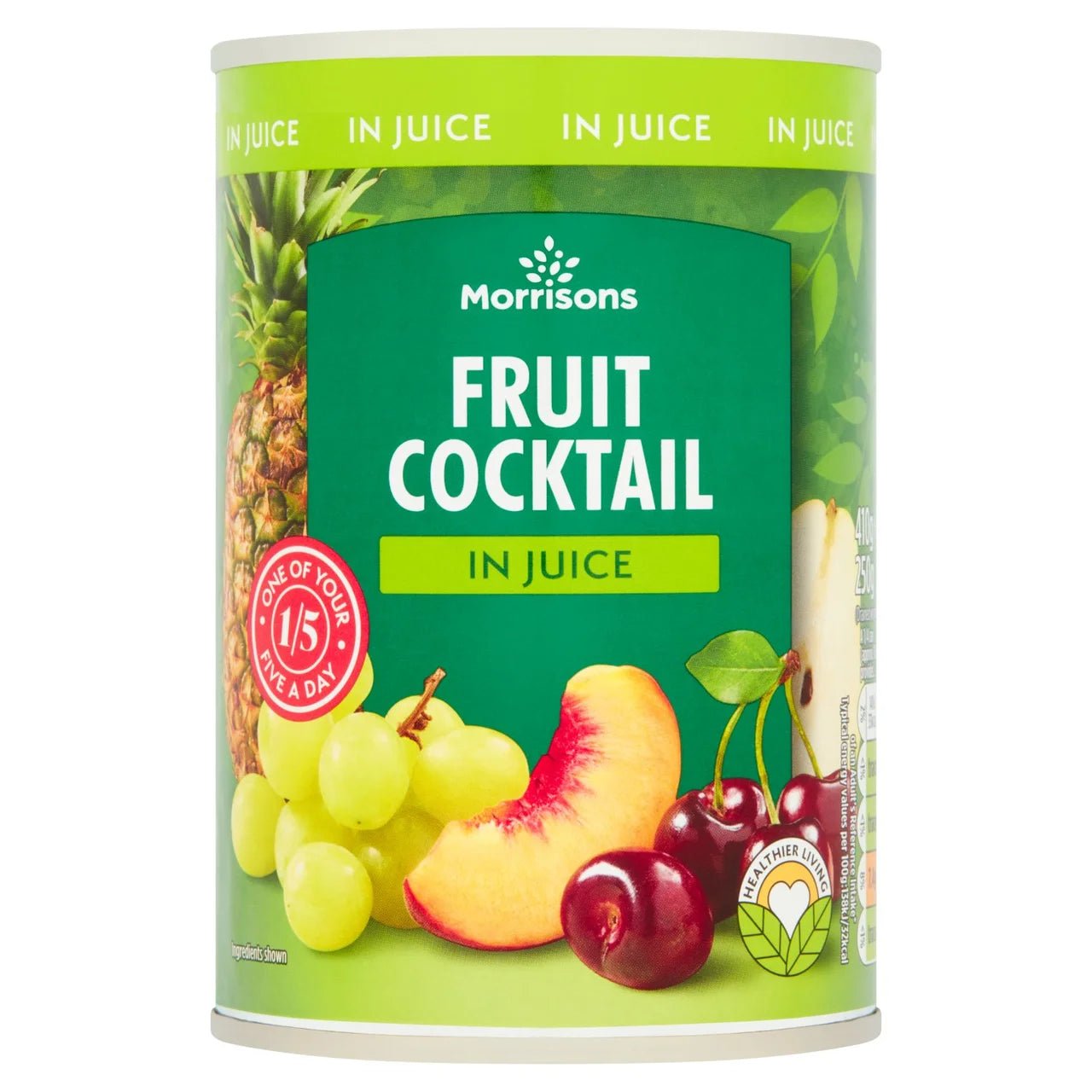 Morrisons Fruit Cocktail In Pear Juice 410g - UK Food & Drink - 5010525135373