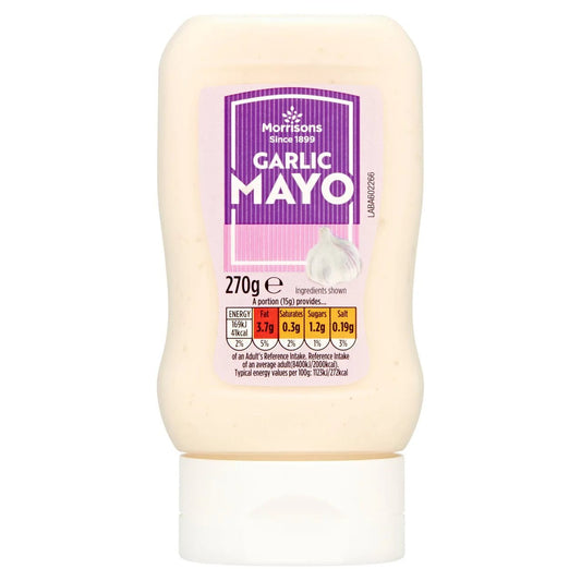 Morrisons Garlic Mayo 270g - UK Food & Drink - 5010525125664