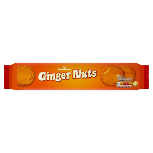 Morrisons Ginger Nuts 300g - UK Food & Drink - 5010251830016