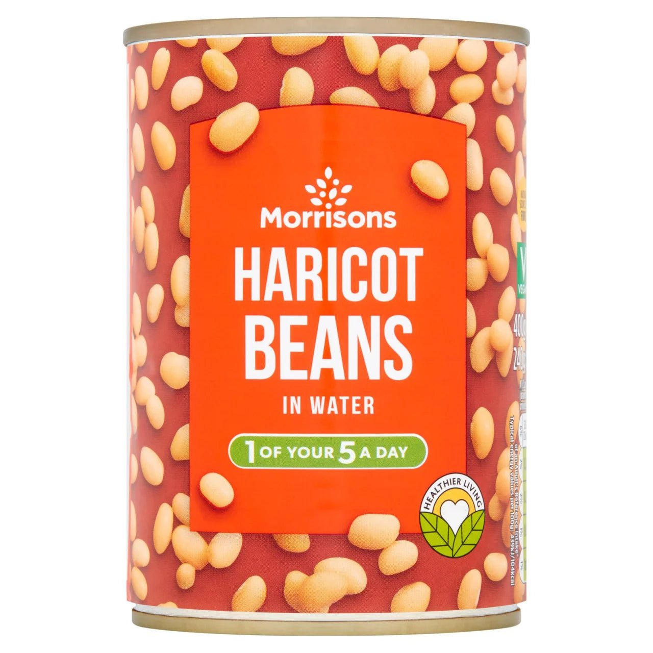 Morrisons Haricot Beans in Water 400g - UK Food & Drink - 5010251958147