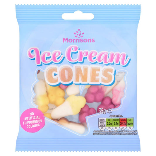 Morrisons Ice Cream Cones 35g - UK Food & Drink - 5010525164762