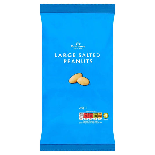 Morrisons Jumbo Salted Peanuts 200g - UK Food & Drink - 5010525004631