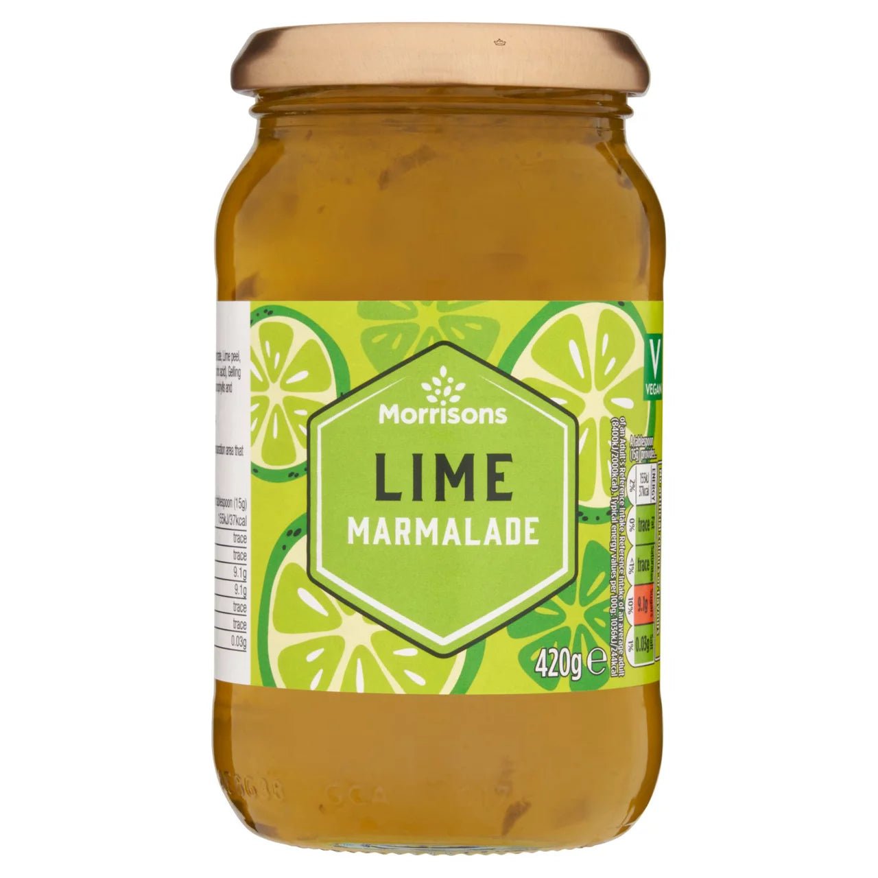 Morrisons Lime Marmalade 420g - UK Food & Drink - 5010525220031