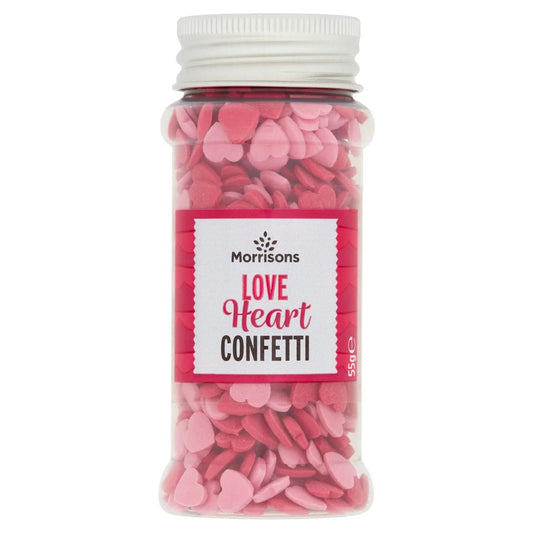 Morrisons Love Heart Sprinkles 55g - UK Food & Drink - 5010525088426
