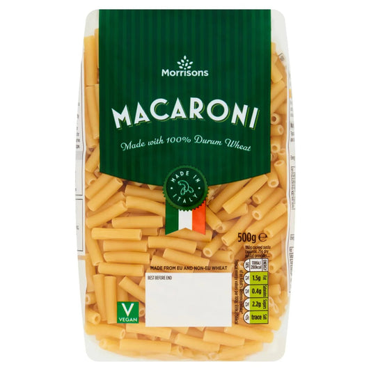 Morrisons Macaroni 500g - UK Food & Drink - 5010251460770