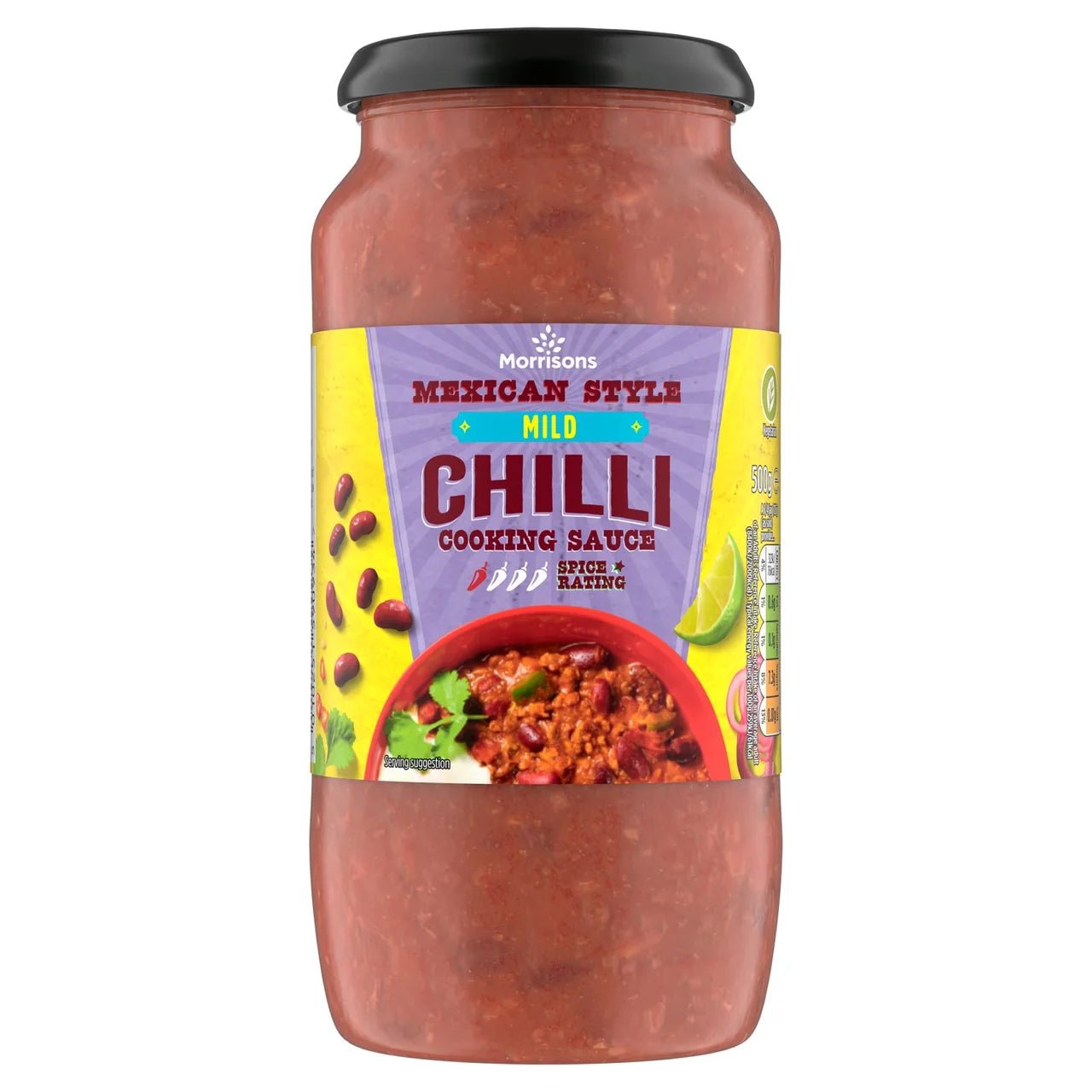 Morrisons Mild Chilli Cooking in Sauce 500g - UK Food & Drink - 5010251460565