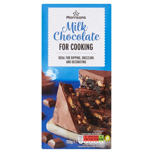 Morrisons Milk Cooking Chocolate 150g - UK Food & Drink - 5010251521440