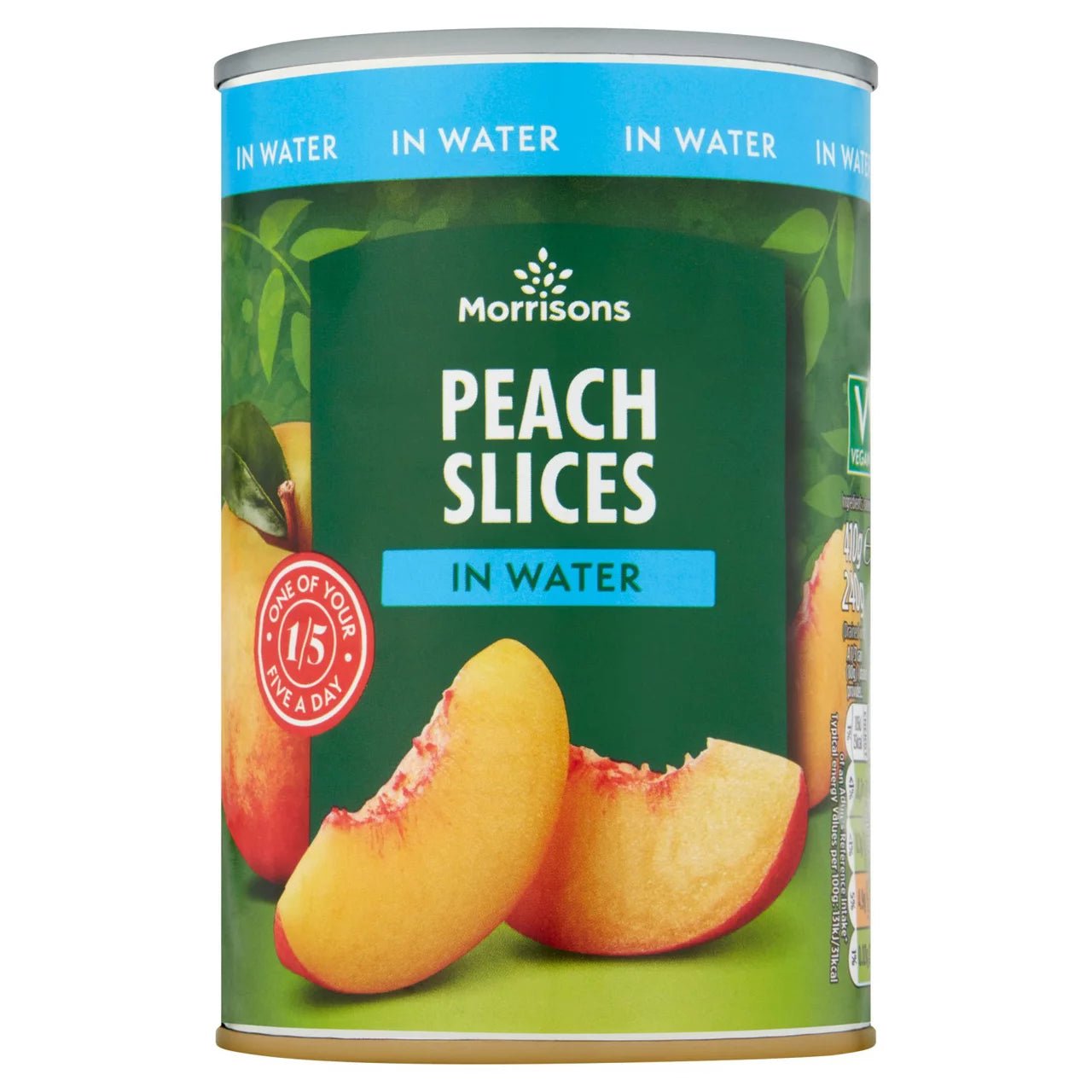 Morrisons Peach Slices In Water 410g - UK Food & Drink - 5010525043869