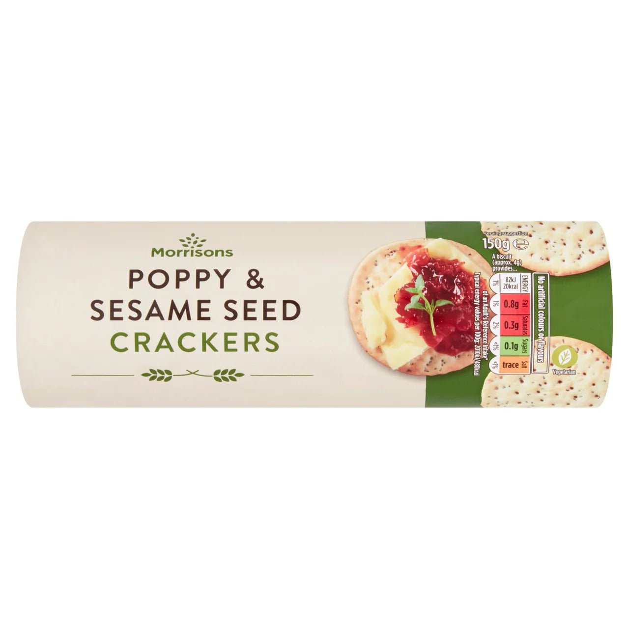 Morrisons Poppy & Sesame Thins 150g - UK Food & Drink - 5010251519683