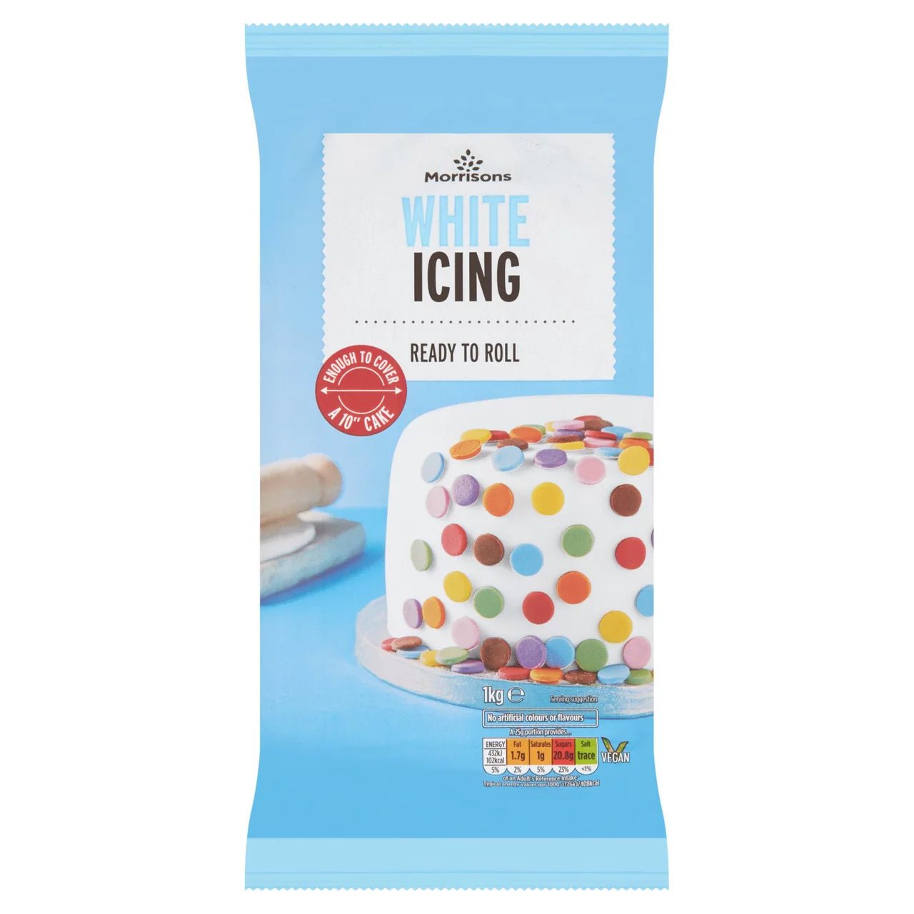 Morrisons Ready To Roll Icing 1kg - UK Food & Drink - 5010251521662