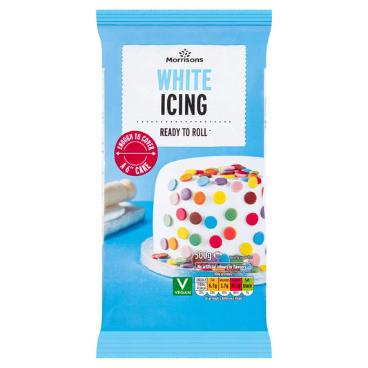 Morrisons Ready To Roll White Icing 500g - UK Food & Drink - 5010525159393