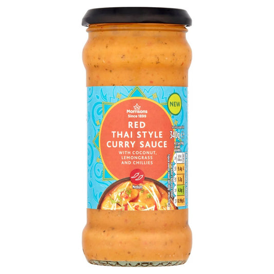 Morrisons Red Thai Cooking Sauce 340g - UK Food & Drink - 5010525120140