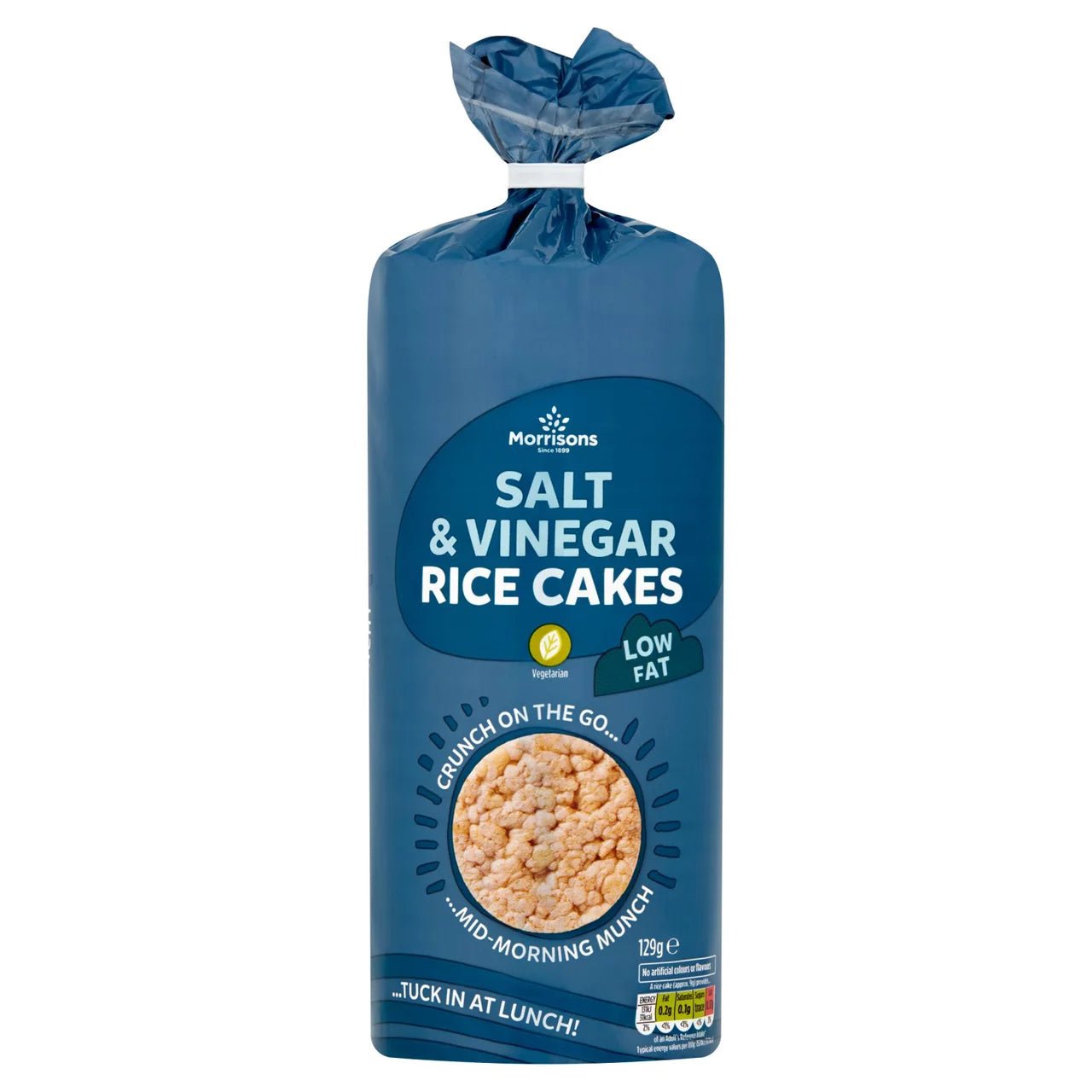Morrisons Salt & Vinegar Rice Cakes 129g - UK Food & Drink - 5010251519638