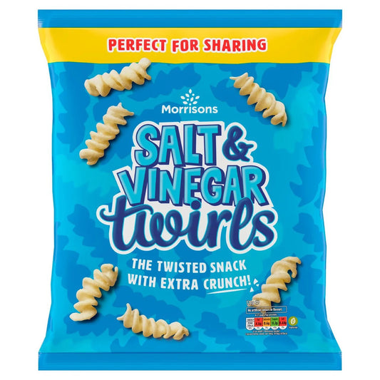 Morrisons Salt & Vinegar Twirls 125g - UK Food & Drink - 5010251597322