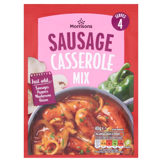 Morrisons Sausage Casserole Sauce Mix 40g - UK Food & Drink - 5010251560074